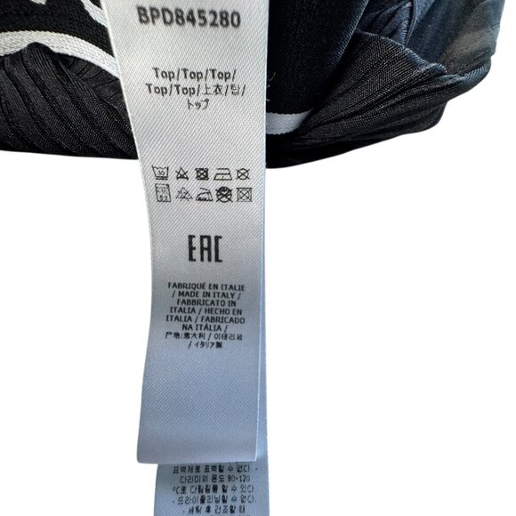 Balmain Paris black logo crop tank Top size 34 XS - Picture 5 of 9